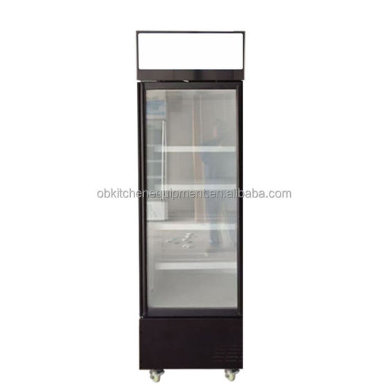 1/2/3 door display chiller soda cooler display fridge slim beverage chiller warehousing supermarket supplies