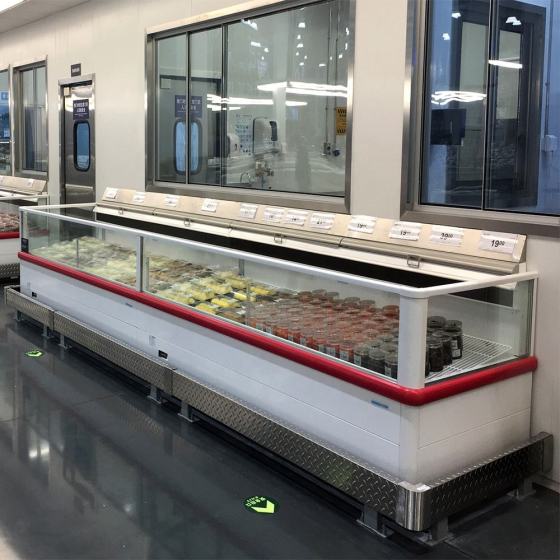 GENERALFUSHI Remote Island Freezer One Side Refrigerator Warehousing & Supermarket Supplies Commercial Freezer Ice Cream Freezer