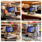 Smart POS Machine Wifi Cash Register Touch Dual Screen Window All in One POS Systems Clothing Store for Pharmacy Restaurants