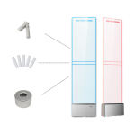 Zhongchen Chuanglian AM9256 Anti Theft System for Store Supermarket Clothing Shop Retail Security System White Plastic Frame EAS