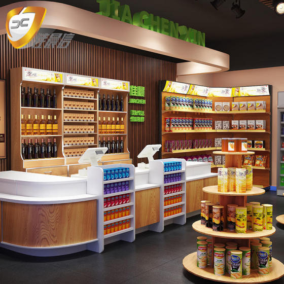 Factory Customization Bar Counter Retail Store Reception Desk Checkout Counter Wooden Cashier Table Desk Area for Bakery