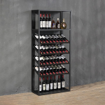 Heavy Duty Metal Floor Standing Wine and Liquor Display Stand with 5-6 Shelves