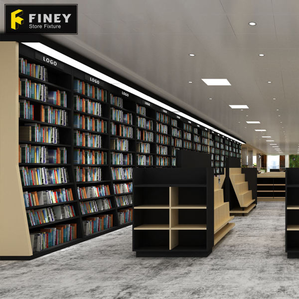 Stationery Interior Design for Bookstore Stationery Shop Display Stand Library Book Shelf Display Rack Furniture